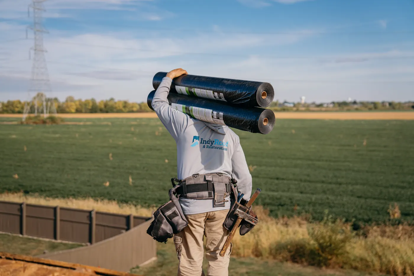 Commercial roof inspection documented in Ladoga